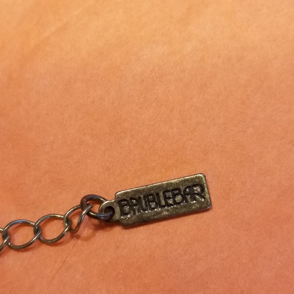 BAUBLEBAR Art Deco Vintage Purple Green & Blue Statement Necklace 💎 - Picture 6 of 6